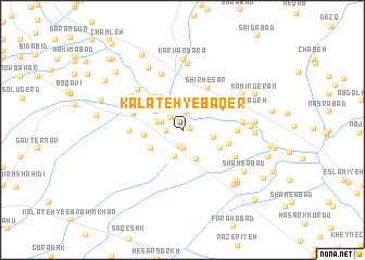 map of Kalāteh-ye Bāqer