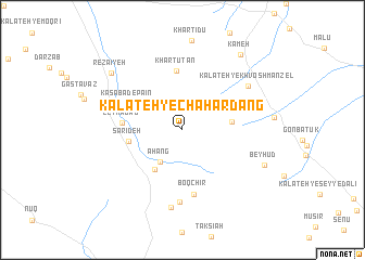 map of Kalāteh-ye Chāhār Dāng