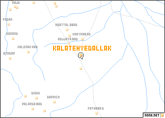 map of Kalāteh-ye Dallāk