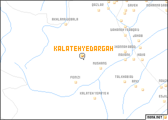 map of Kalāteh-ye Dargāh