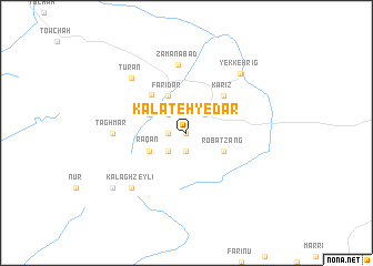 map of Kalāteh-ye Dar