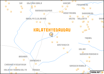 map of Kalāteh-ye Daudau