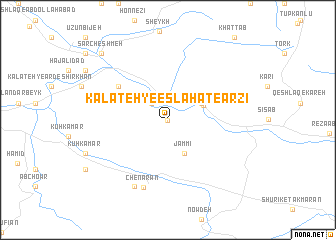 map of Kalāteh-ye Eşlāḩāt-e Arẕī