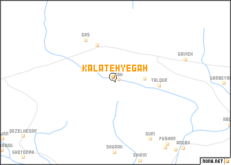 map of Kalāteh-ye Gāh