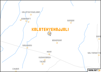 map of Kalāteh-ye Ḩājj ‘Alī