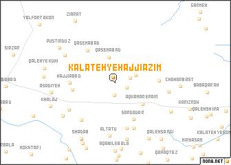 map of Kalāteh-ye Ḩājjī ‘Az̧īm