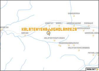 map of Kalāteh-ye Ḩājjī Gholāmreẕā