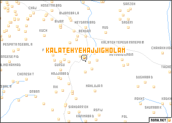 map of Kalāteh-ye Ḩājjī Gholām