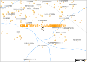 map of Kalāteh-ye Ḩājjī Jahān Beyk