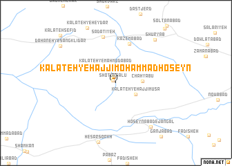 map of Kalāteh-ye Ḩājjī Moḩammad Ḩoseyn