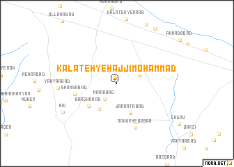map of Kalāteh-ye Ḩājjī Moḩammad