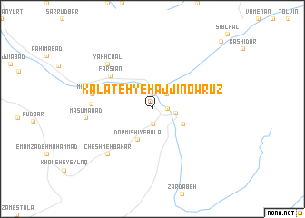 map of Kalāteh-ye Ḩājjī Nowrūz