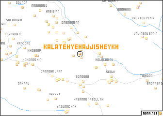 map of Kalāteh-ye Ḩājjī Sheykh