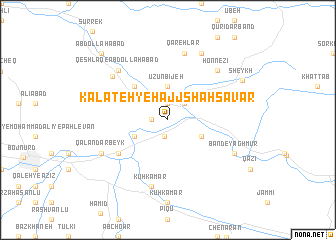 map of Kalāteh-ye Ḩājj Shahsavār