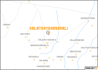 map of Kalāteh-ye Ḩasan‘alī