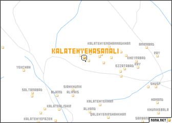 map of Kalāteh-ye Ḩasan‘alī
