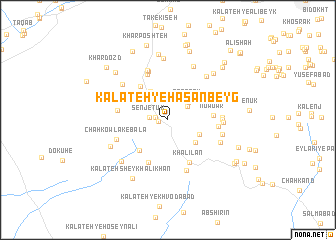 map of Kalāteh-ye Ḩasan Beyg