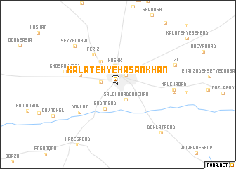 map of Kalāteh-ye Ḩasan Khān