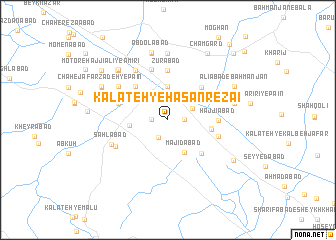 map of Kalāteh-ye Ḩasan Reẕā\