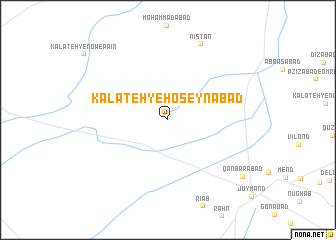 map of Kalāteh-ye Ḩoseynābād