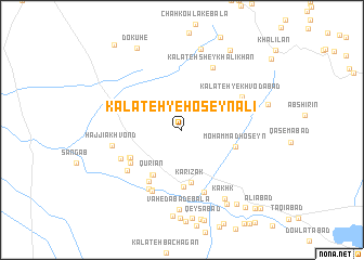 map of Kalāteh-ye Ḩoseyn ‘Alī