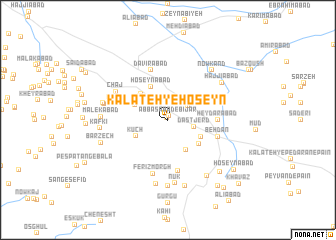 map of Kalāteh-ye Ḩoseyn