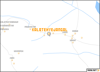 map of Kalāteh-ye Jangal