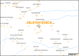 map of Kalāteh-ye Kāchī