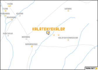 map of Kalāteh-ye Kalor