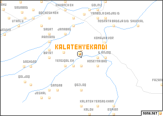 map of Kalāteh-ye Kandī