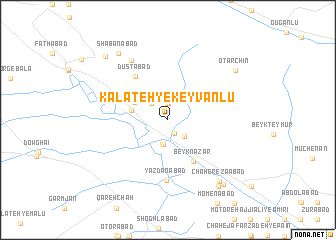 map of Kalāteh-ye Keyvānlū