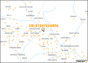 map of Kalāteh-ye Khānū