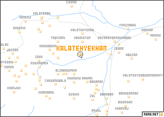 map of Kalāteh-ye Khān