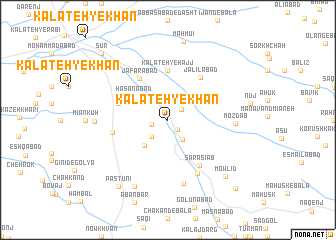 map of Kalāteh-ye Khān