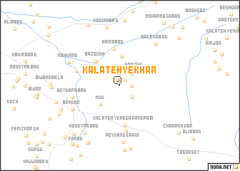 map of Kalāteh-ye Khān