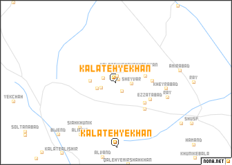 map of Kalāteh-ye Khān