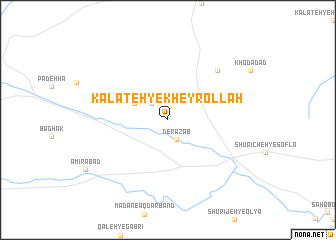 map of Kalāteh-ye Kheyrollāh