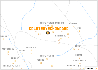 map of Kalāteh-ye Khodādād