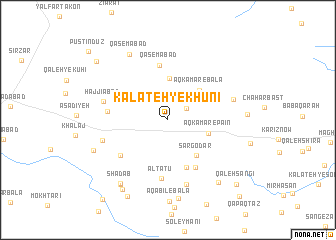 map of Kalāteh-ye Khūnī