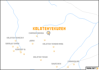 map of Kalāteh-ye Kūreh