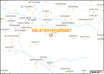 map of Kalāteh-ye Kūr Sā‘at