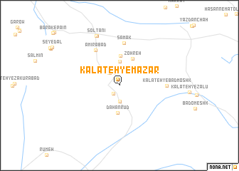 map of Kalāteh-ye Mazār