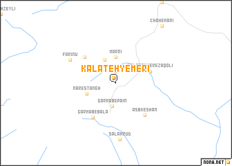 map of Kalāteh-ye Merī