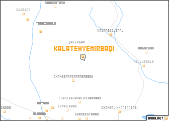 map of Kalāteh-ye Mīr Bāqī