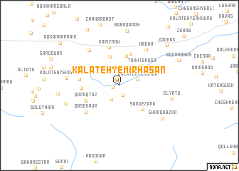 map of Kalāteh-ye Mīr Ḩasan