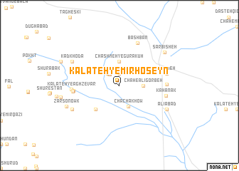 map of Kalāteh-ye Mīr Ḩoseyn