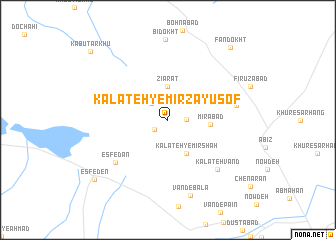 map of Kalāteh-ye Mīrzā Yūsof