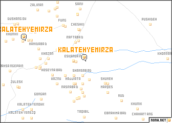 map of Kalāteh-ye Mīrzā