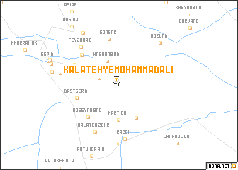 map of Kalāteh-ye Moḩammad ‘Alī