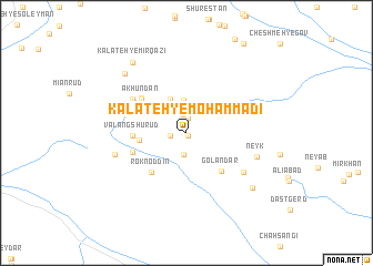 map of Kalāteh-ye Moḩammadī